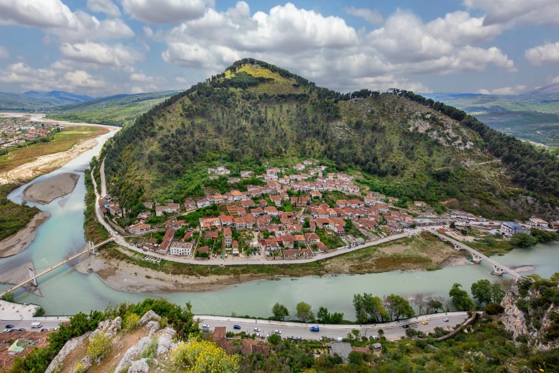 Vista de Berat desde el castillo