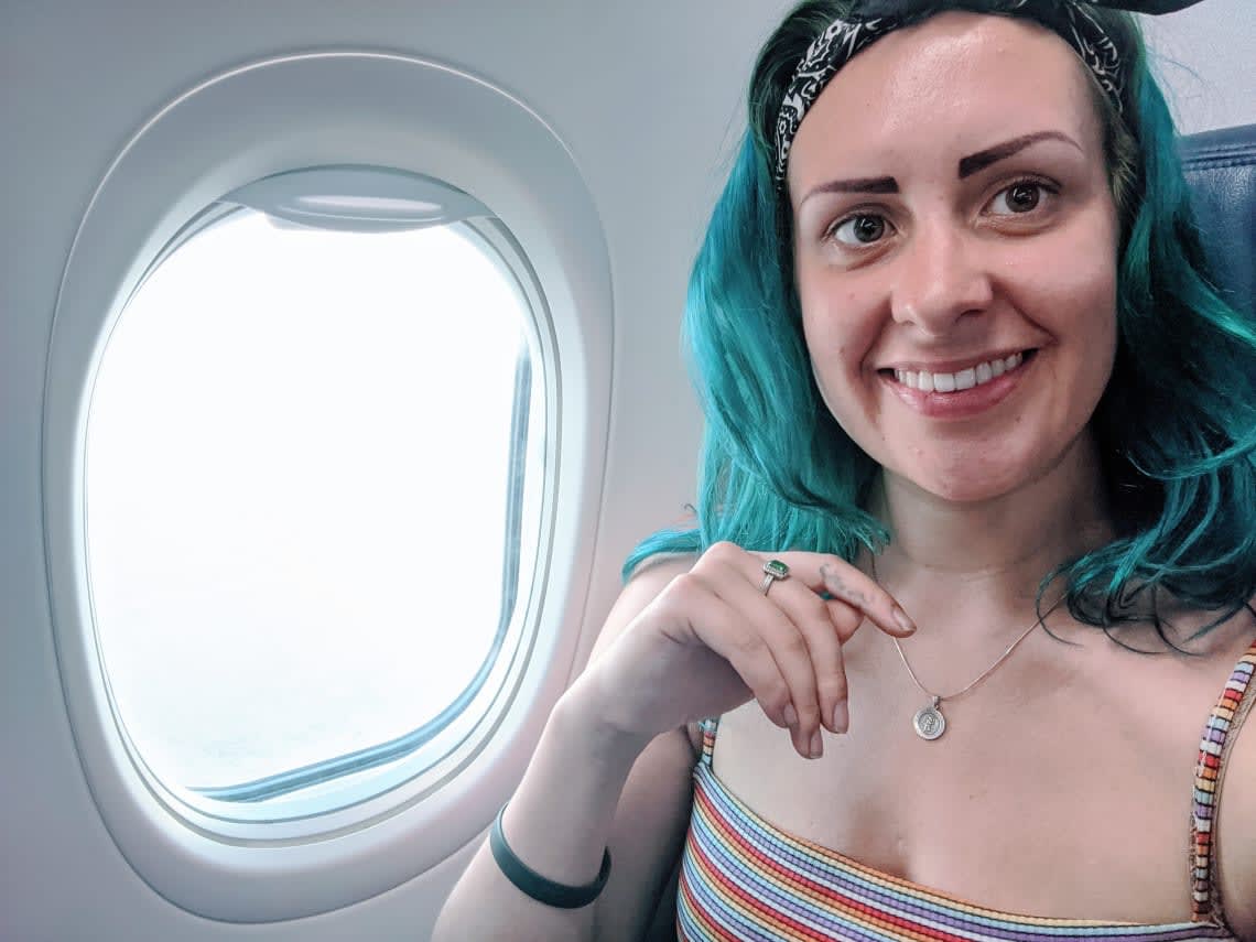 Yo soy feliz viajando gratis por el mundo&nbsp;