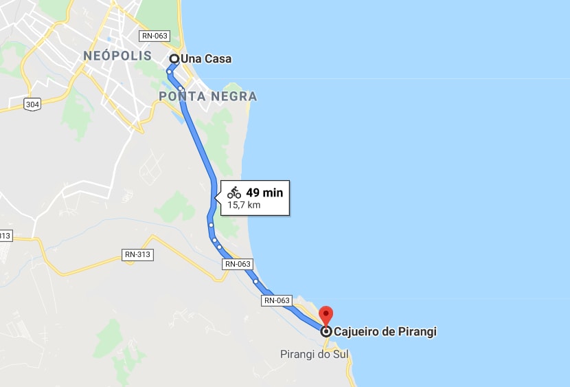 viajar de bike rota do sol mapa