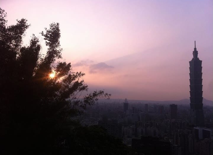 Morar fora: vista de Taiwan