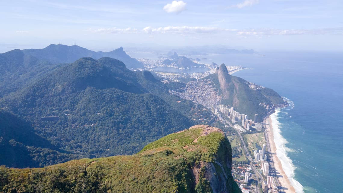 vista da pedra da gávea, no Rio