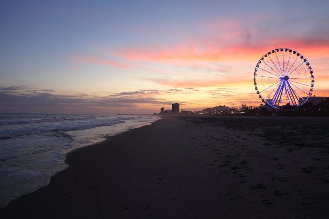 Ferris wheel at Myrtle Beach, USA