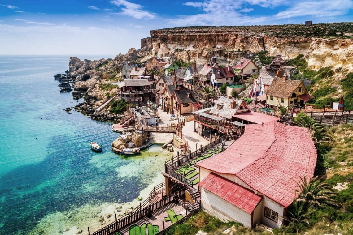 "Popeye Village", set de filmación de esta película en Malta