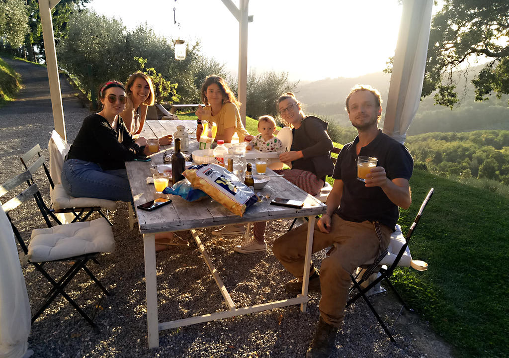 volunteers at a farm stay Italy 