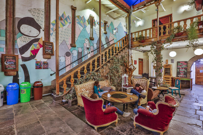 Volunteer as a bartender at Kokopelli Hostel, Cusco, Peru