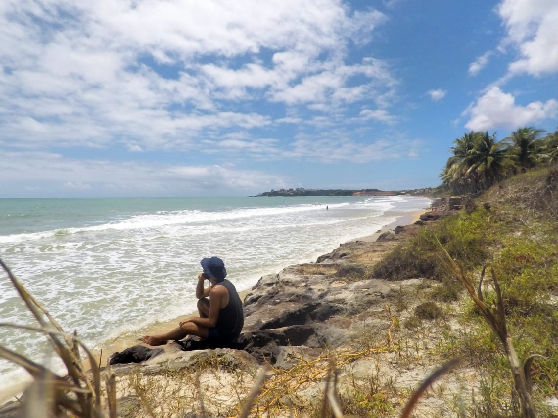 viajar de bike rota do sol praia do cotovelo