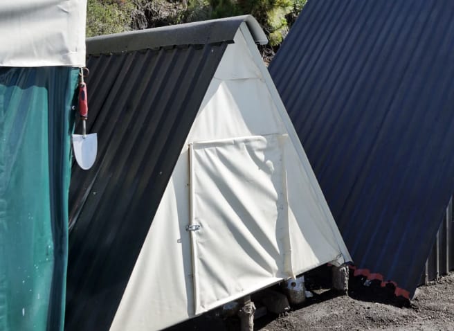 Base camp at Acatenango volcano hike