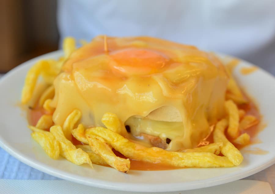 Francesinha is a typical Portuguese dish from Porto