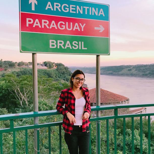 nathalia generoso na volta de viagem da américa do sul