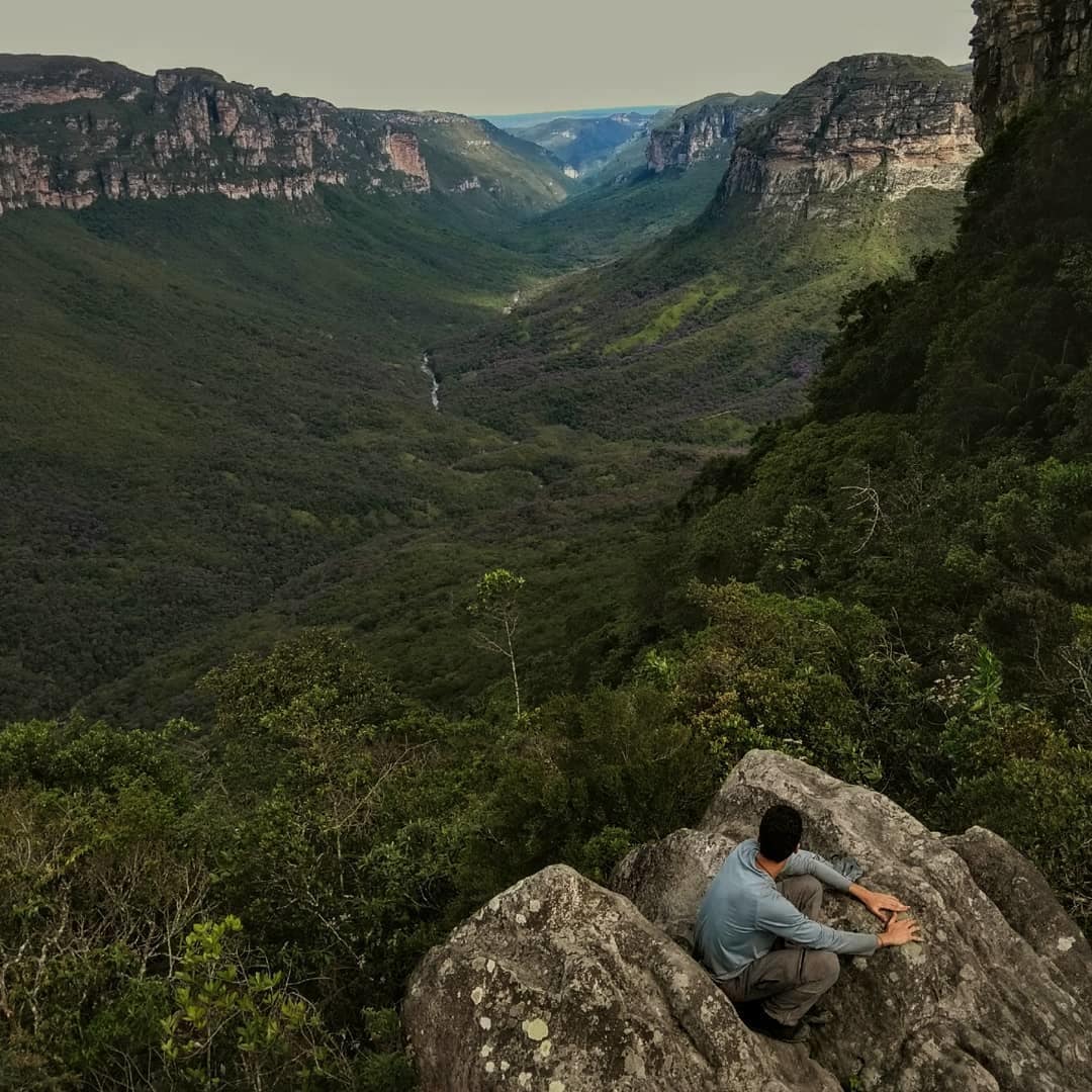 o worldpacker Glauber Alves na chapada diamantina