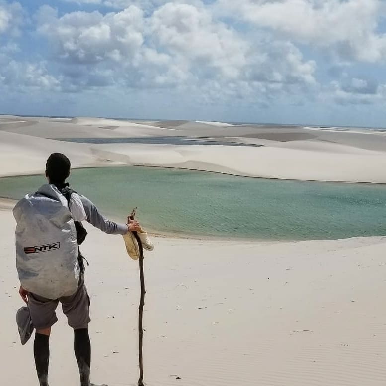 Glauber nos Lençóis Maranhenses