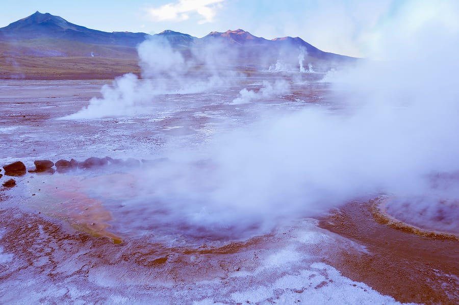 Geyser del Tatio, Atacama, Chile.