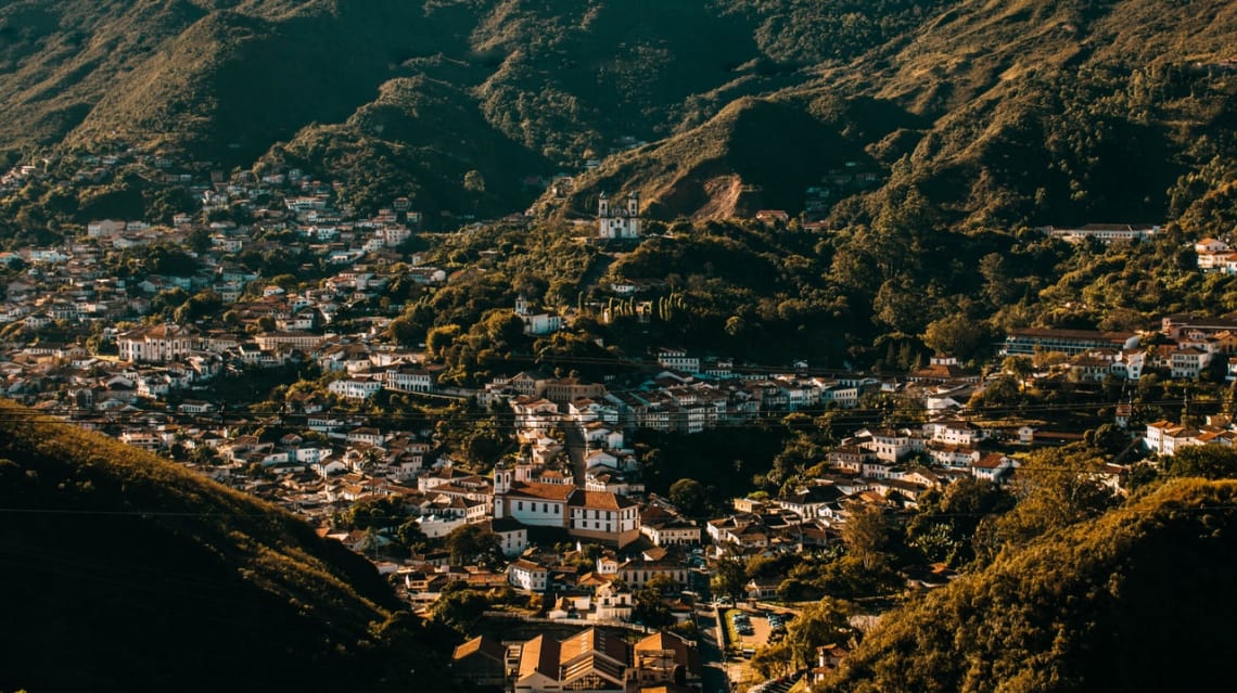 Ouro Preto, cidade história em Minas Gerais, Brasil