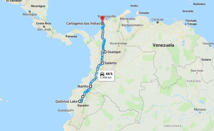 Roteiro de viagem para Equador e Colômbia