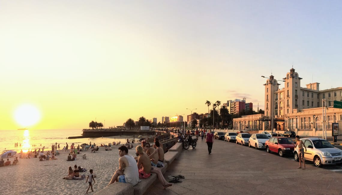 Rambla no Rio de la Plata, Montevidéu, Uruguai.