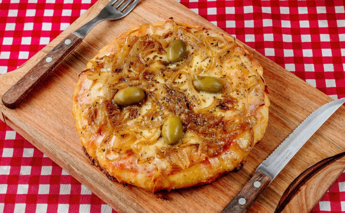 Pizza típica de Argentina