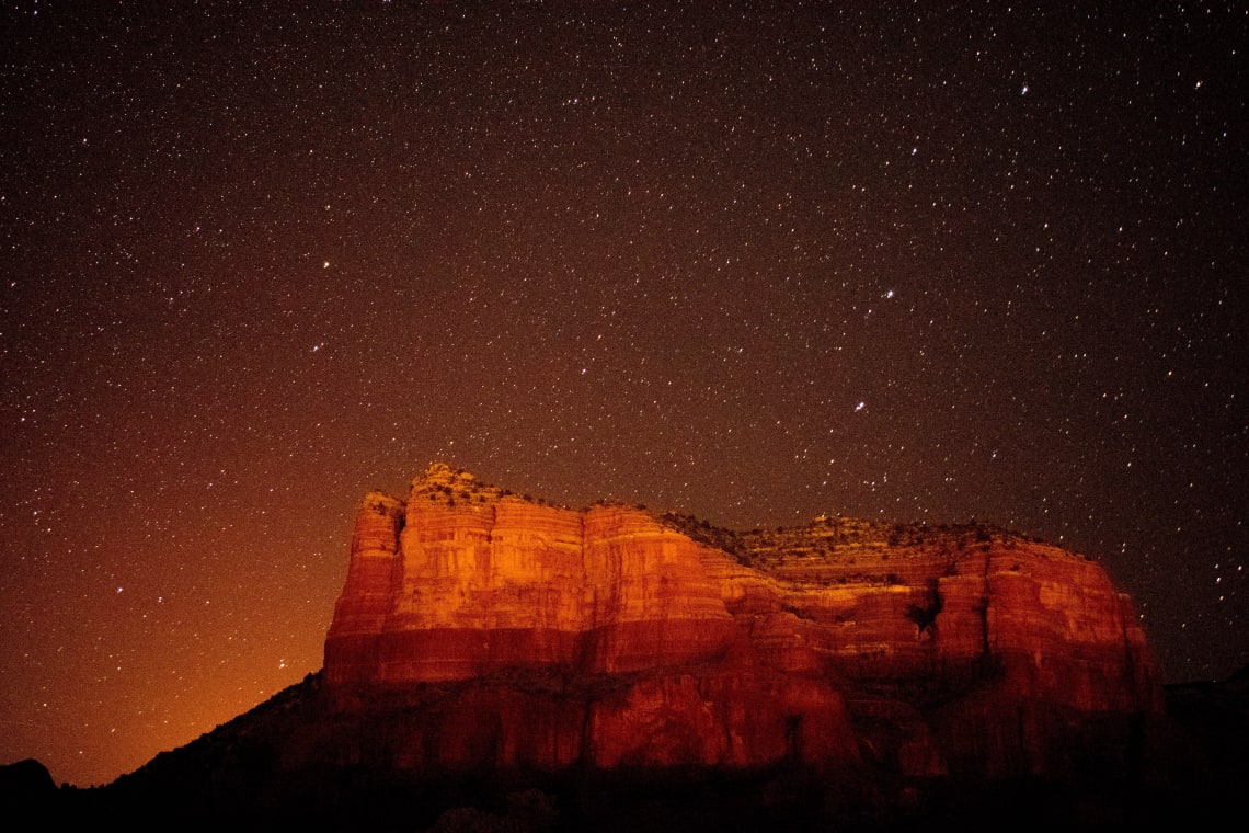 Stargazing in Sedona, AZ, USA