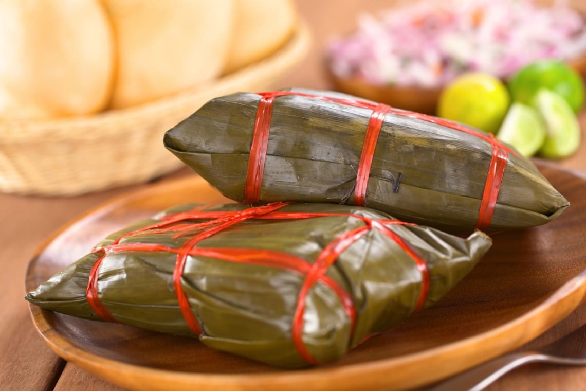 Tamal de papa (pache) cerrado