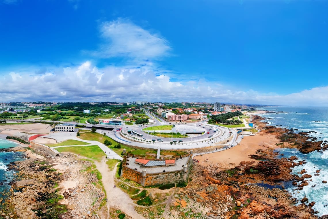 Costa de Foz do Douro en las afueras de Oporto