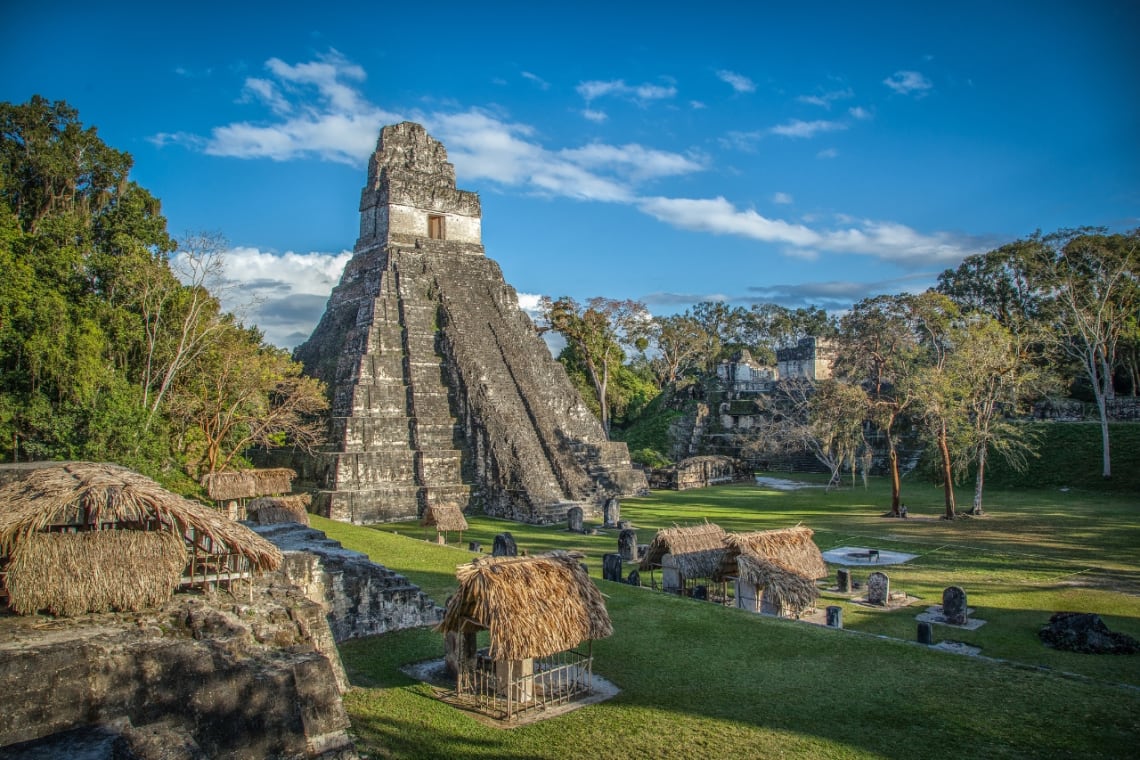 Ruinas de Tikal en Guatemala, uno de los países de Centroamérica