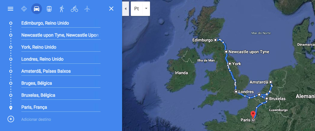 Outra parte do itinerário de mochilão na Europa
