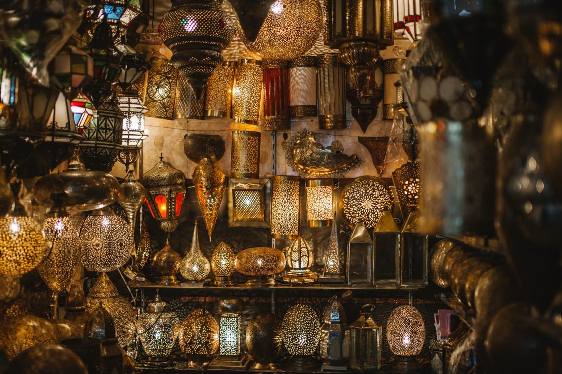 Lamps, Marrakech, Morocco