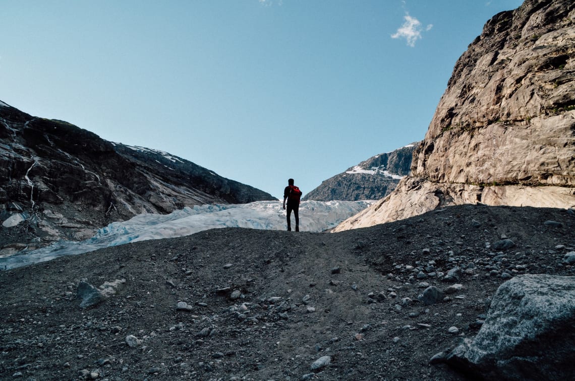 Hiker on a trail