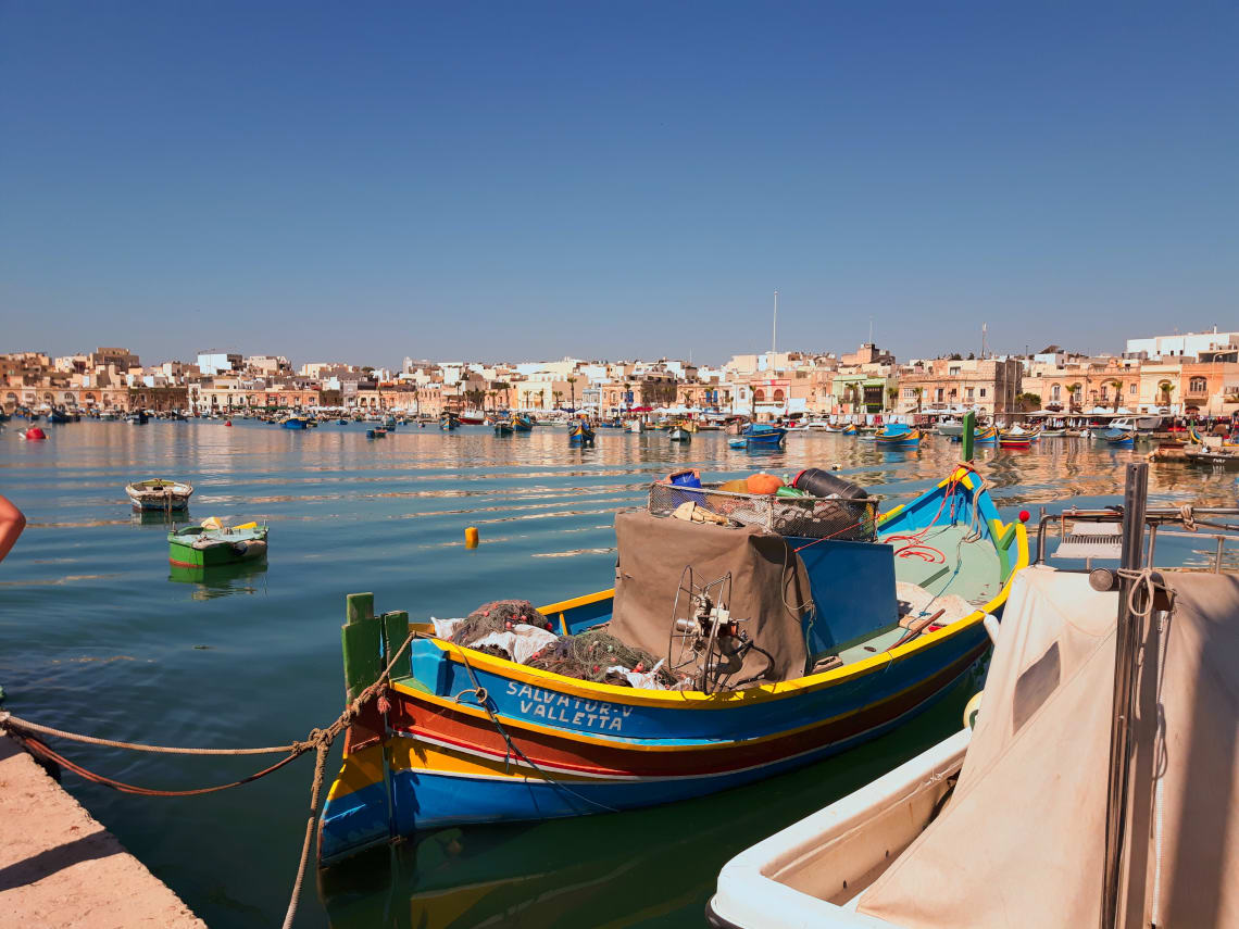 Boats are a common form of transport in Malta. 