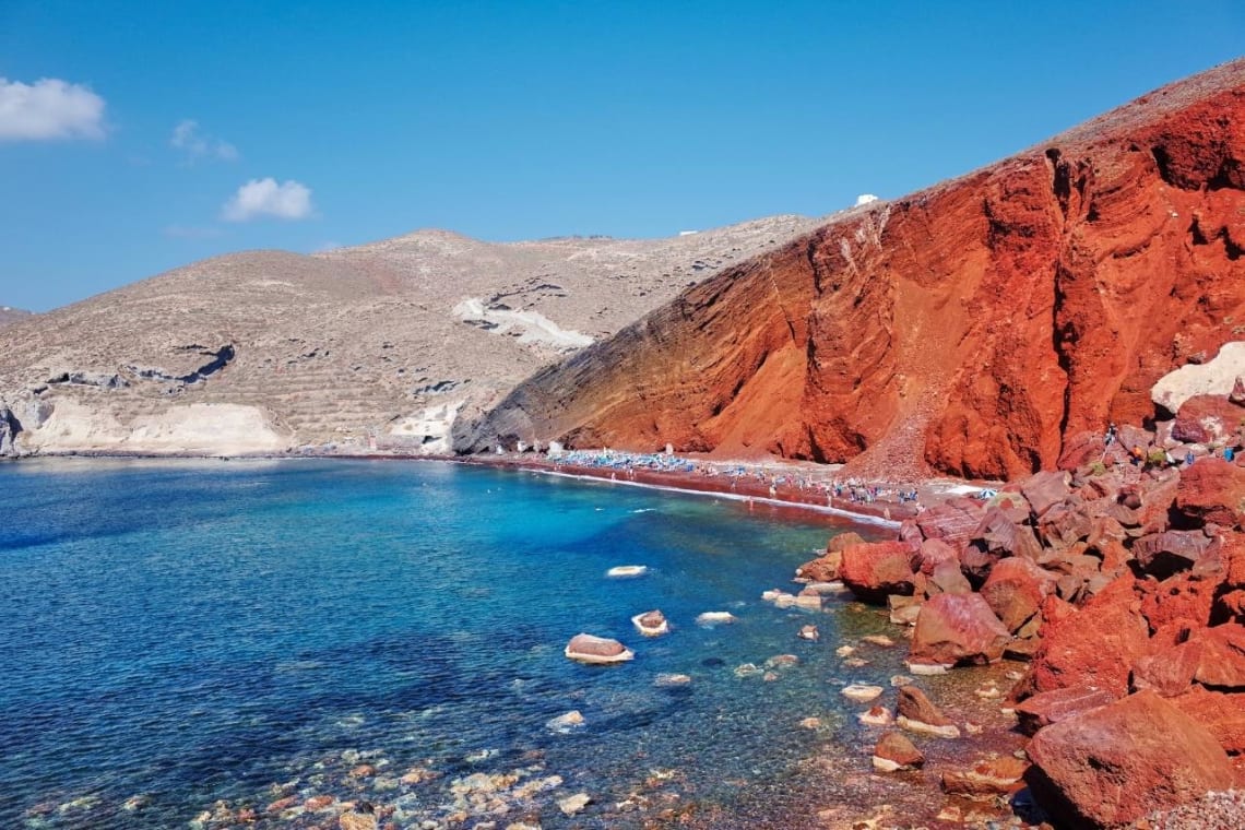 Red Beach: la playa más famosa de Santorini