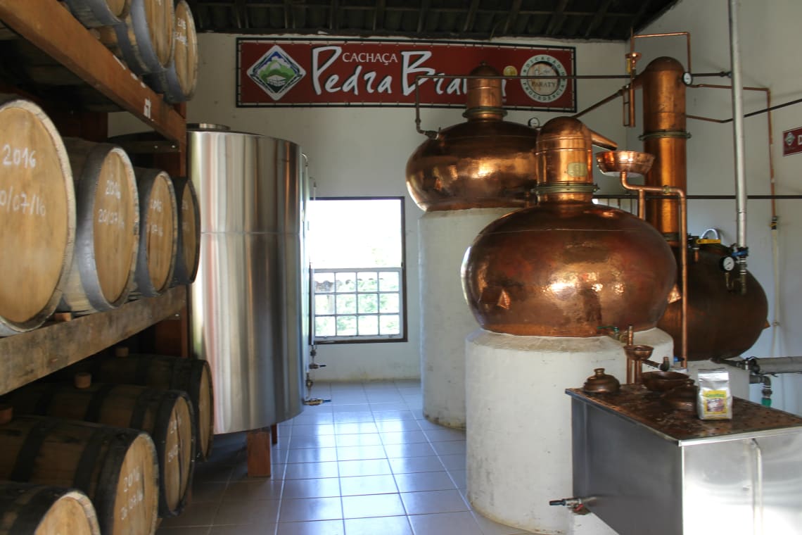 Alambiques na região de Paraty