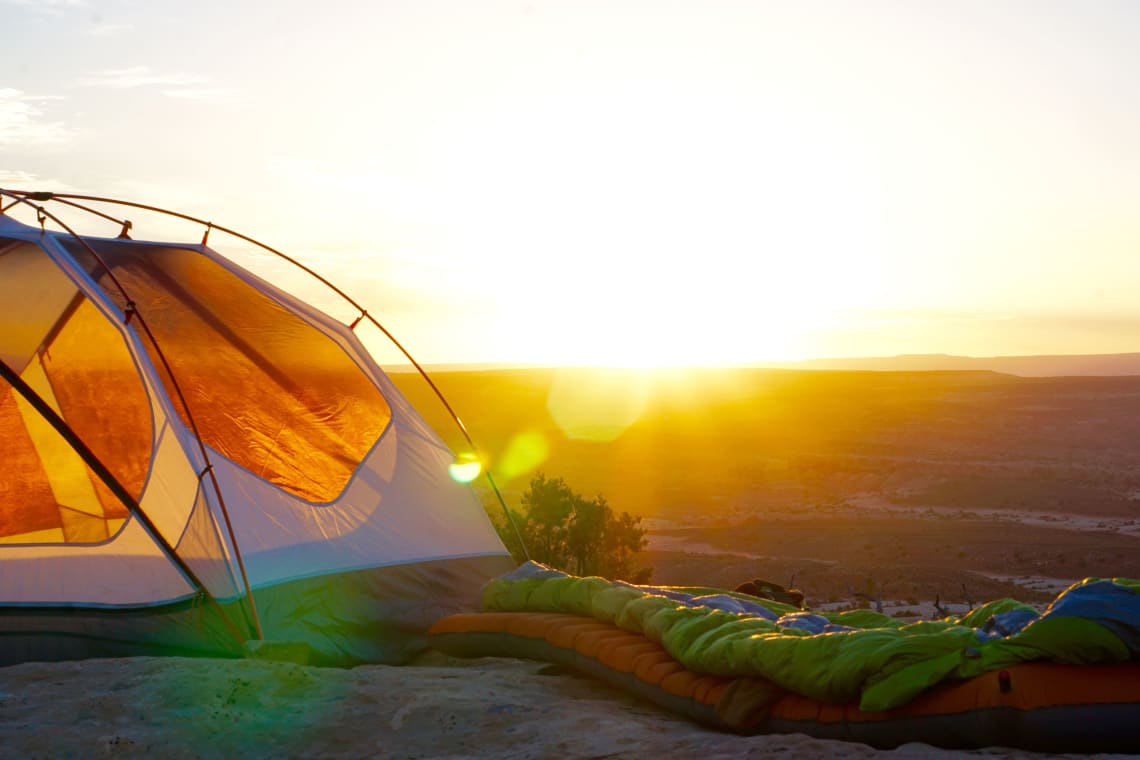 Camping in Arches National Park, USA