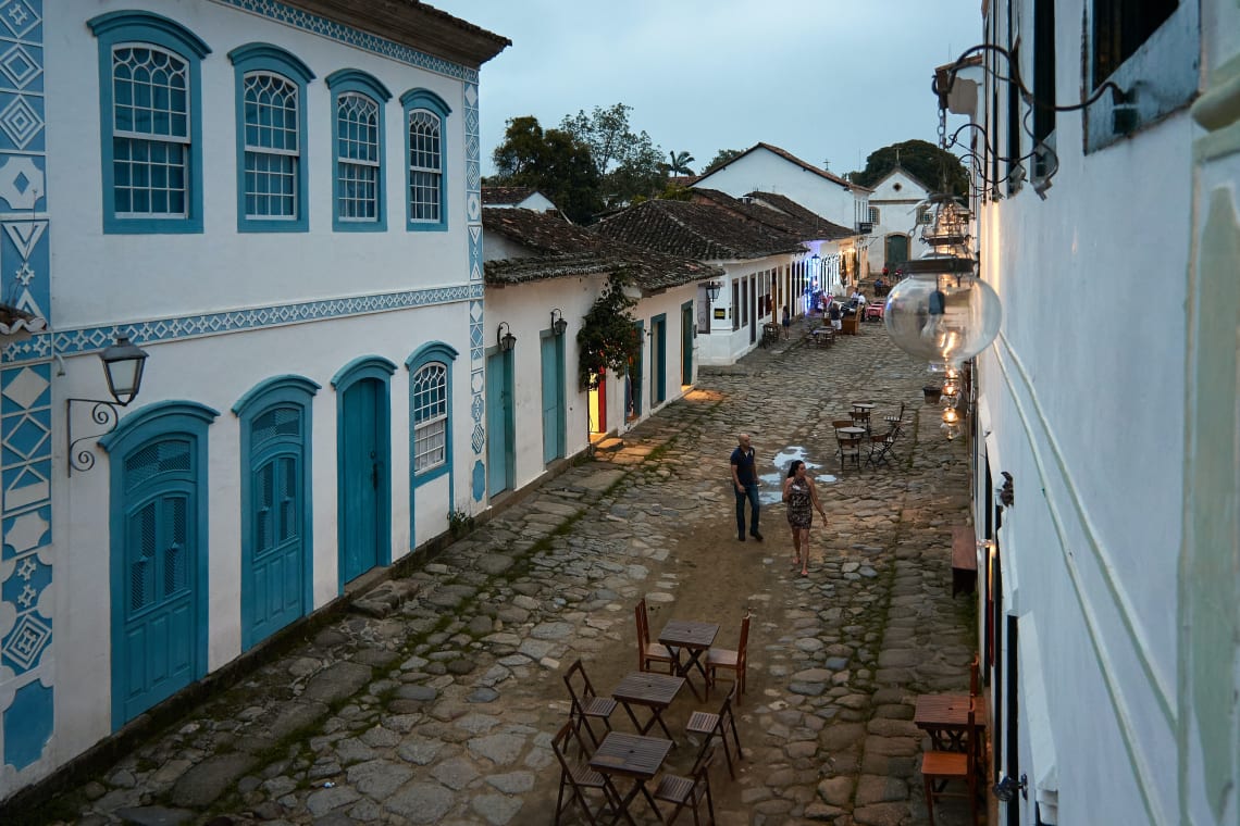 Uma das charmosas duas de pedra de Paraty