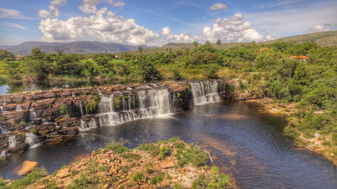 cachoeira grande, na serra do cipó
