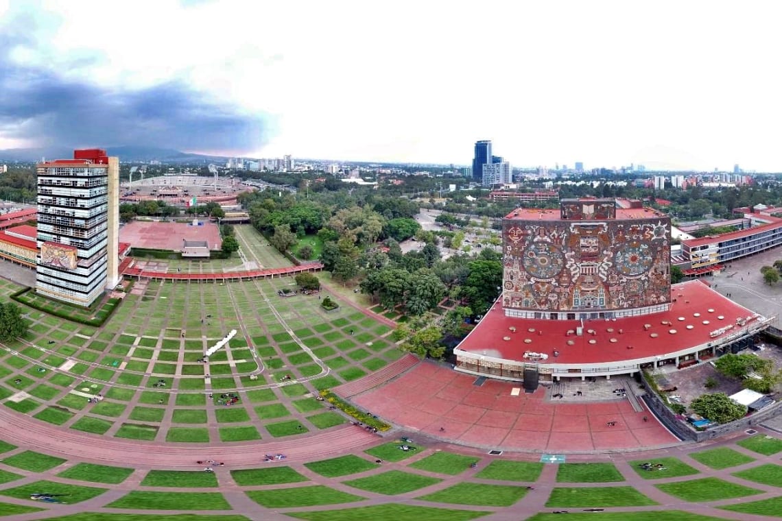 Edificio de la Biblioteca Central de Ciudad Universitaria, uno de los lugares más representativos de México