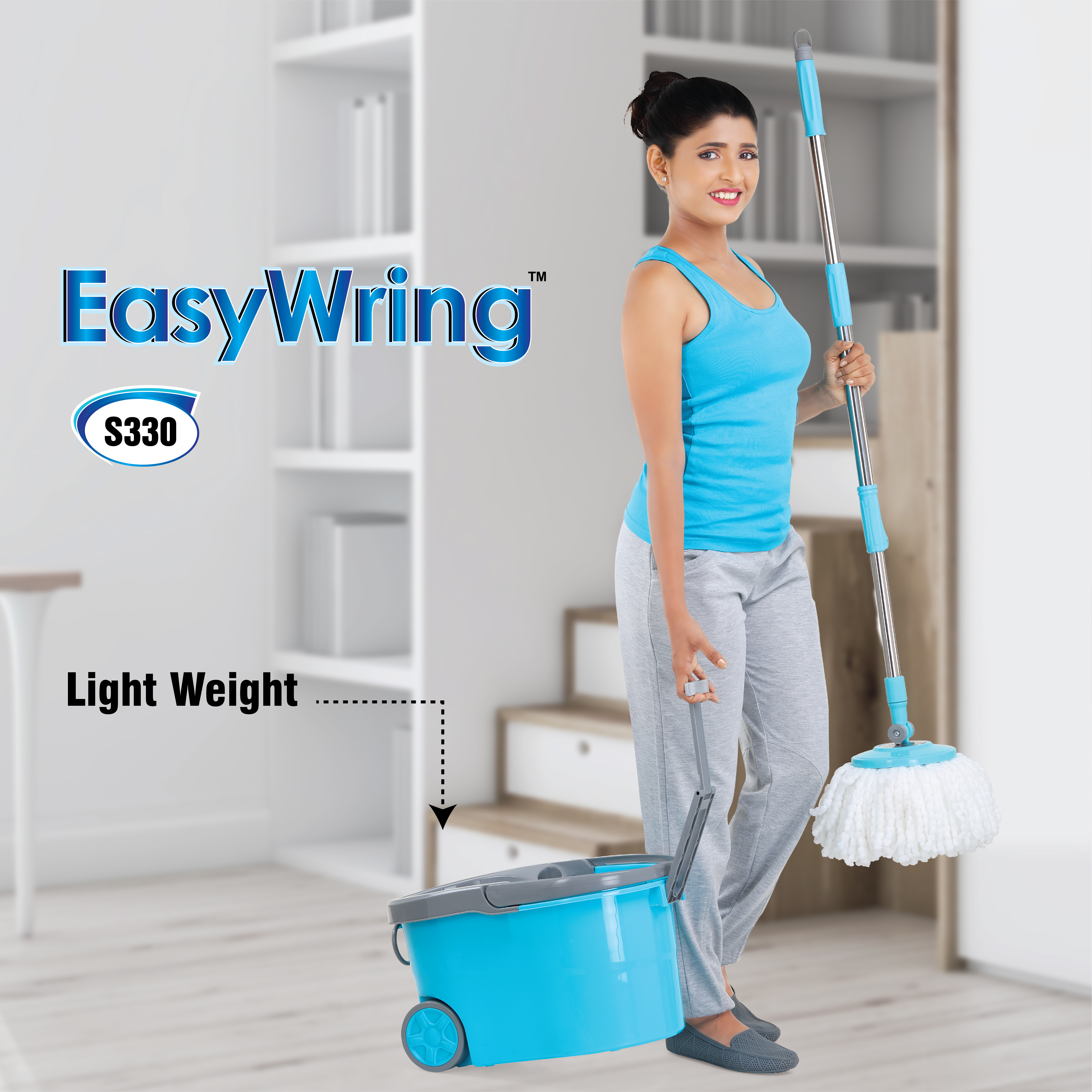 Wotra S330 EasyWring Mop Bucket Set