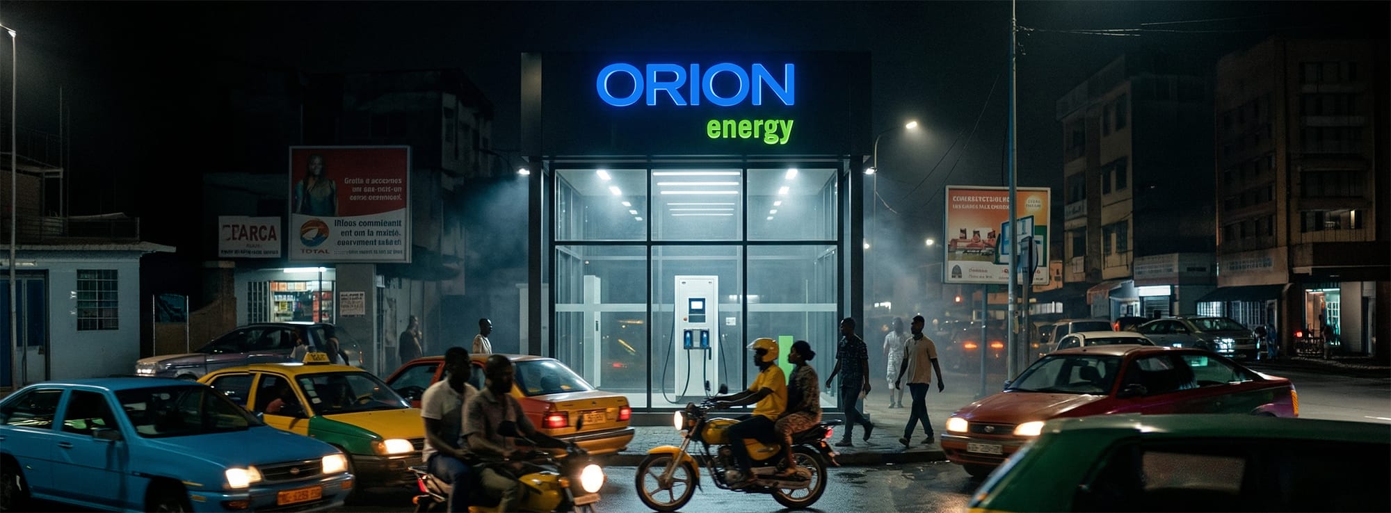 mockup New Bell Douala Cameroon. Electric Vehicle Charging Point