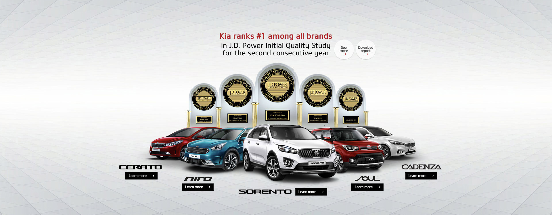 Kia is № 1 again! Hyundai is № 8 and Toyota № 14 for J.D. Power Awards 2017 - KIA Motors Cameroon