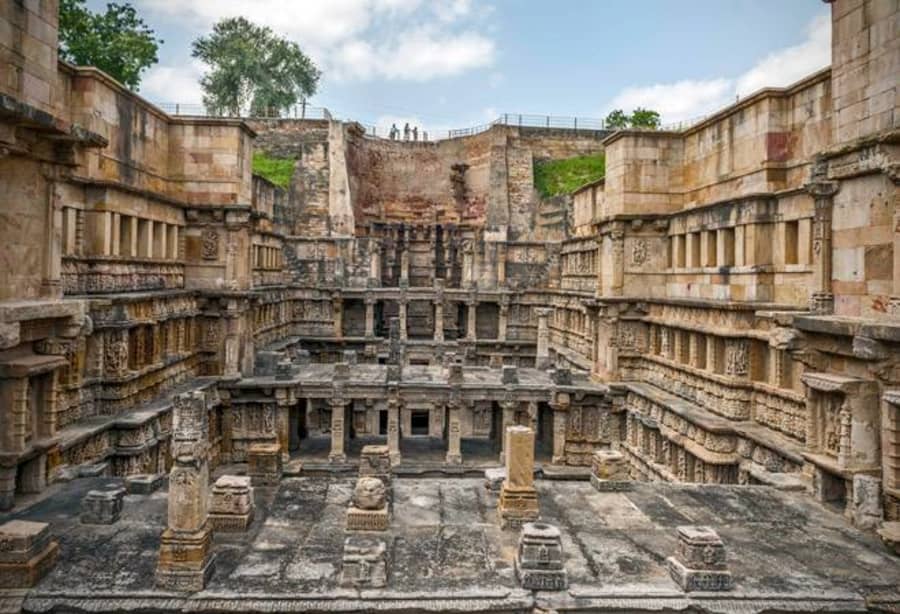 The step well or 'Vav', as it is called in Gujarati, is a UNESCO World Heritage Site: Stepwell