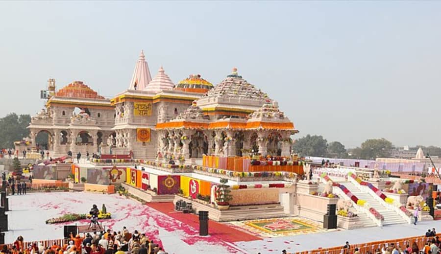 The Ram temple complex in Ayodhya