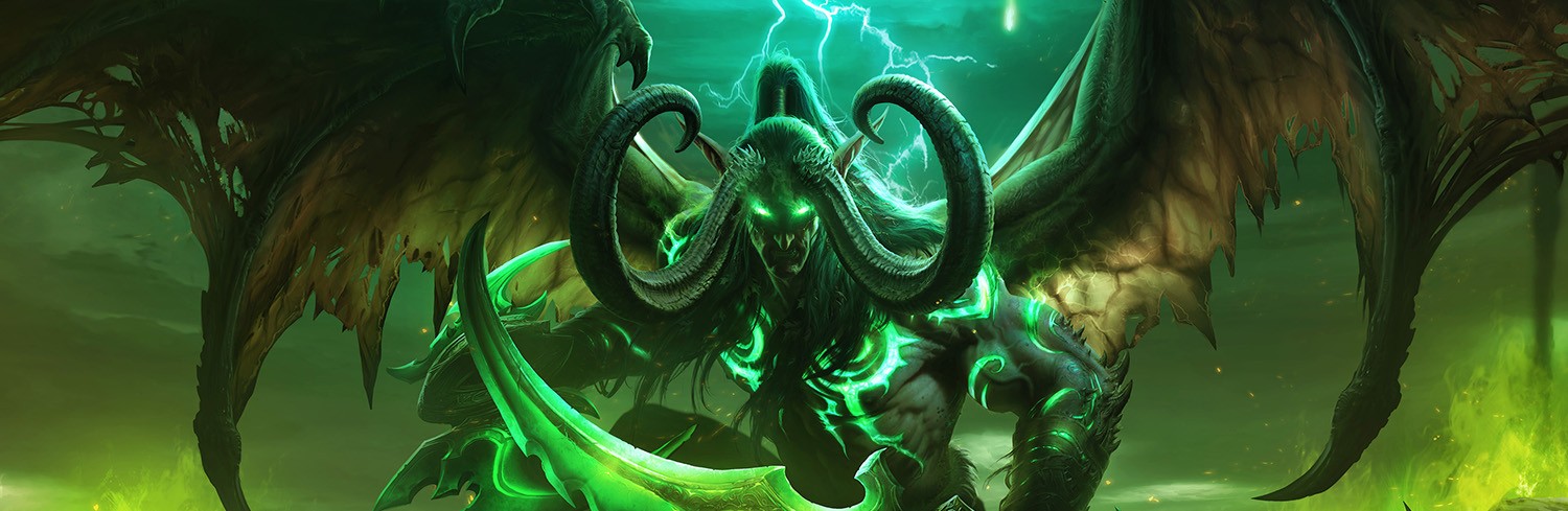 A Vengeance Demon Hunter stands amid fel energy in Midnight Season 2.