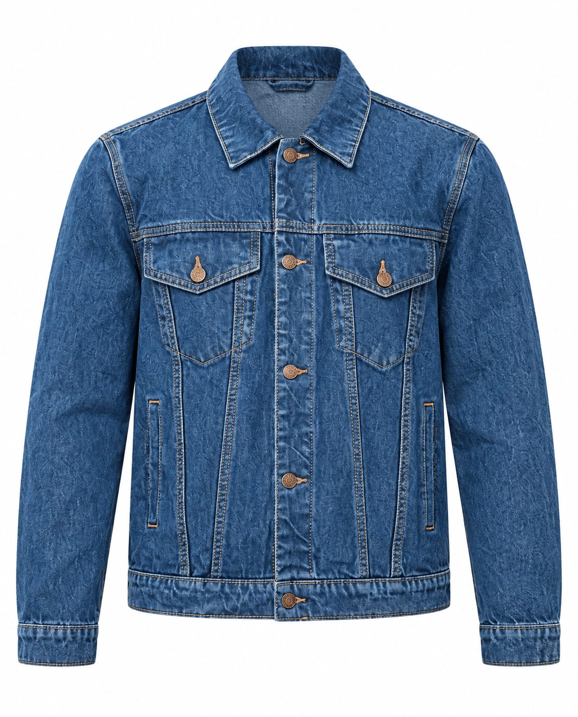 Blue Denim Jacket, front view