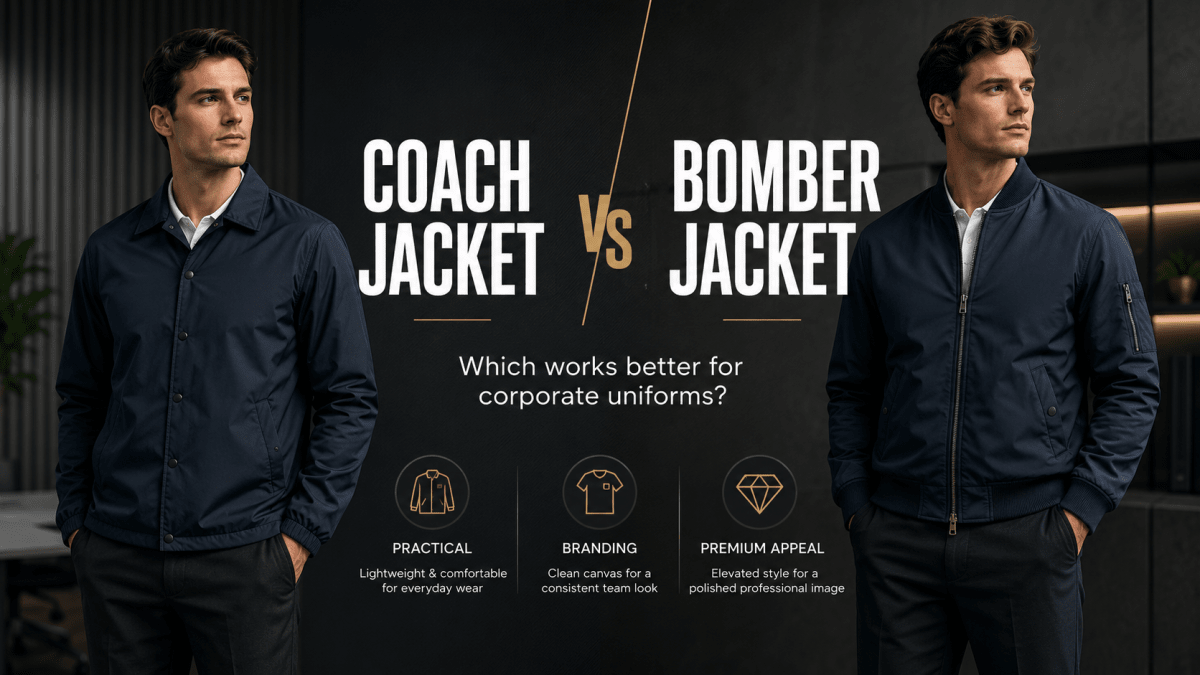 Coach Jacket vs Bomber Jacket: Which Works Better for Corporate Uniforms?