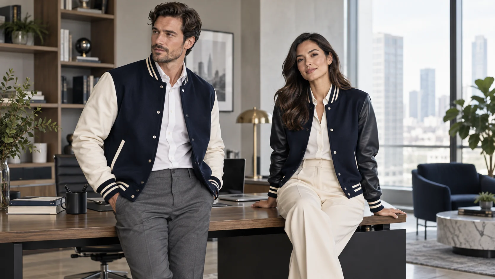 How to Style a Varsity Jacket for Work or Business Casual