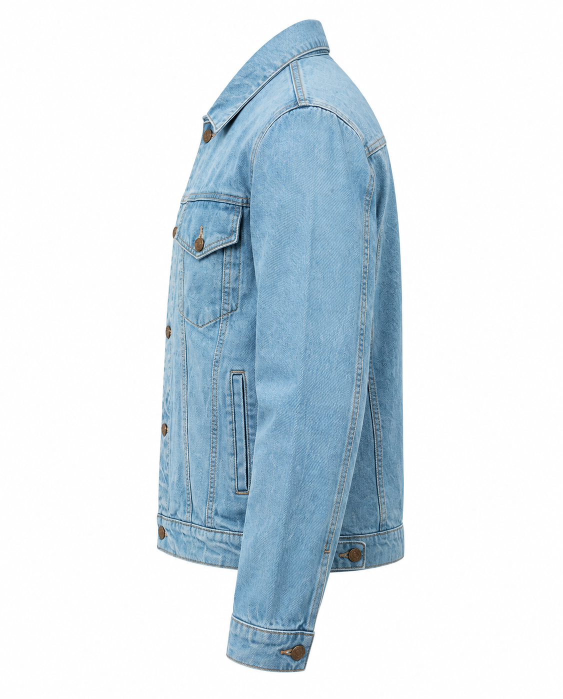 Custom Denim Jacket For Mens Left Sleeve View