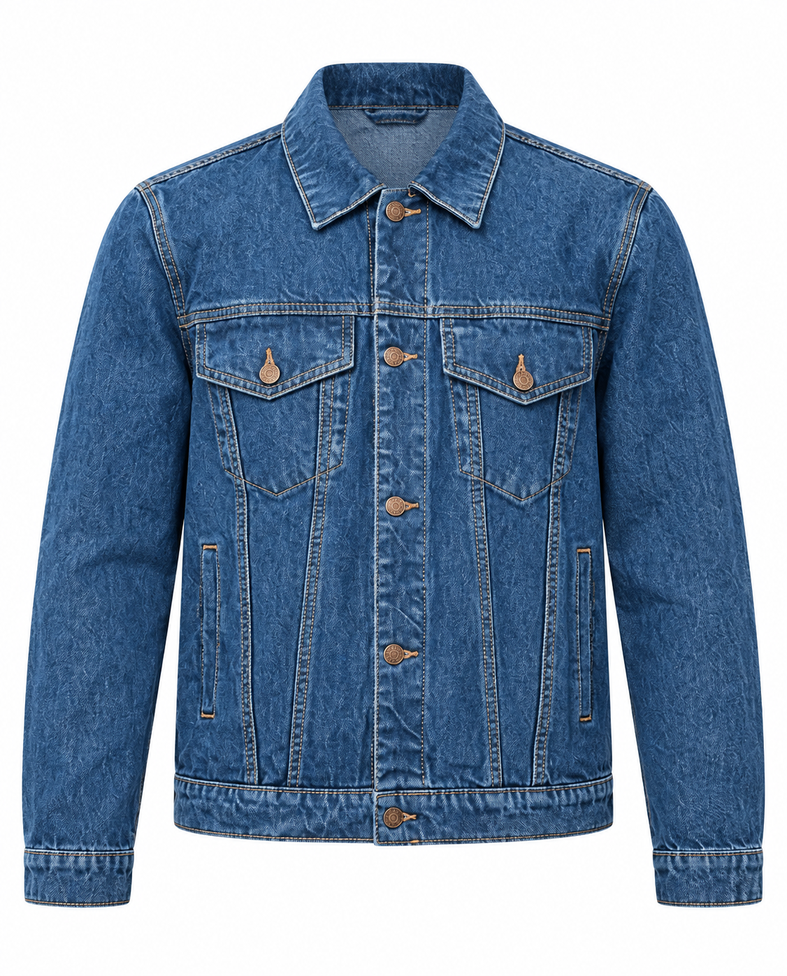Blue Denim Jacket Front View