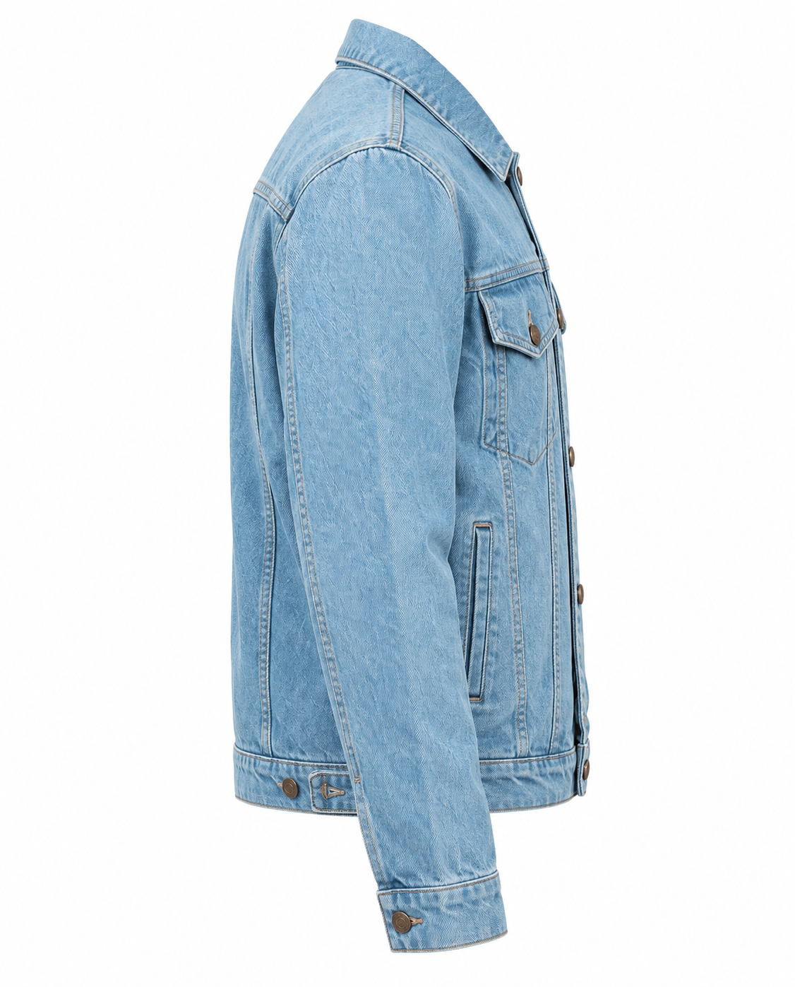 Custom Denim Jacket For Mens Right Sleeve View