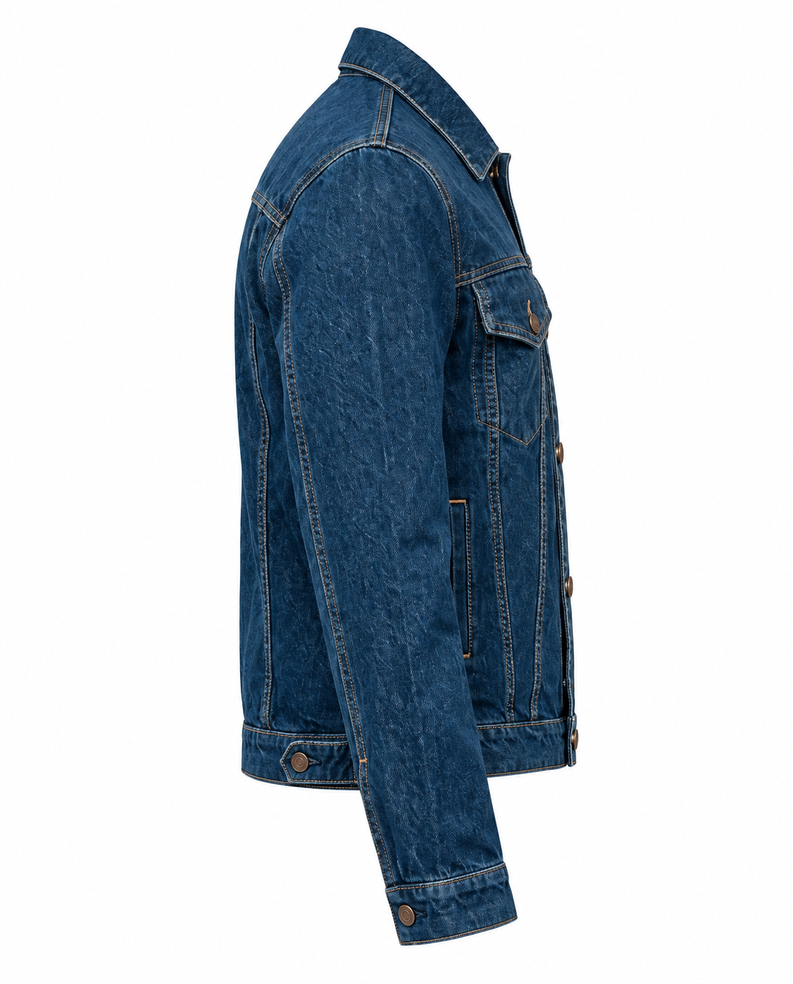 Denim Jacket For Mens And Women Right Sleeve View