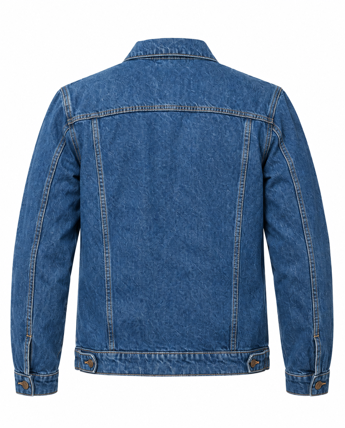 Blue Denim Jacket Back View
