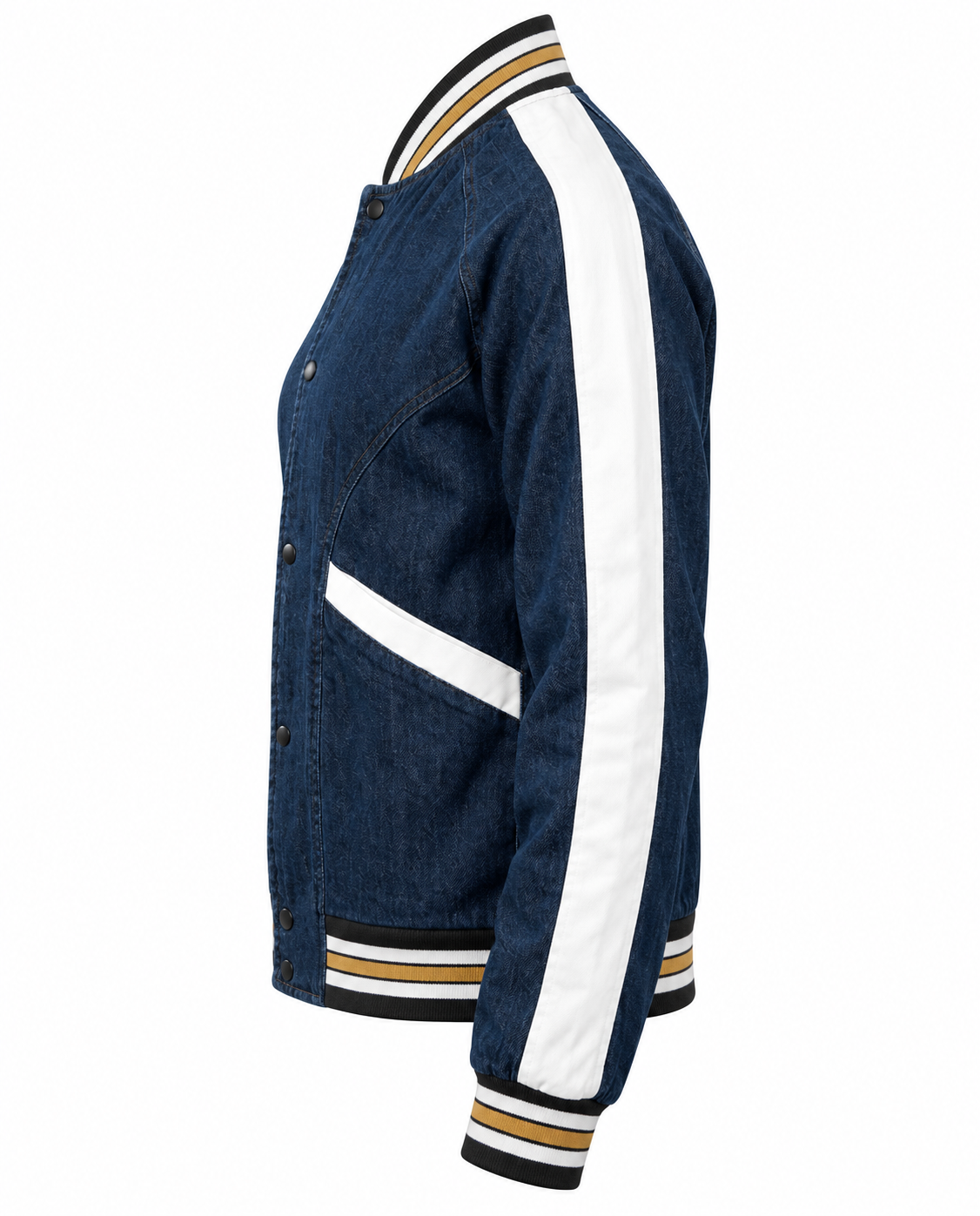 Stylish Denim Jacket For Womens Left Sleeve View