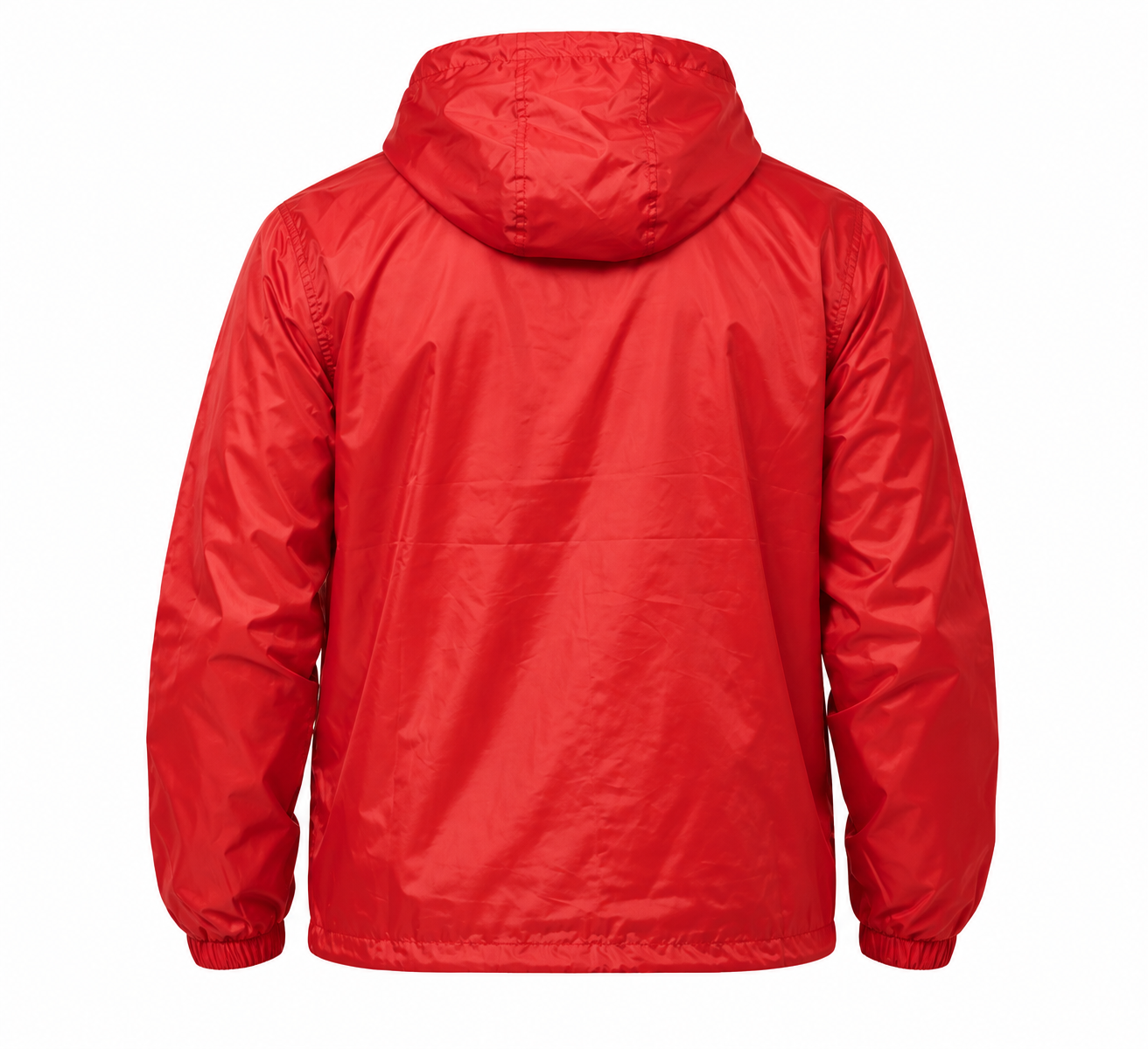 Coach Jacket Red Nylon Twill Back View